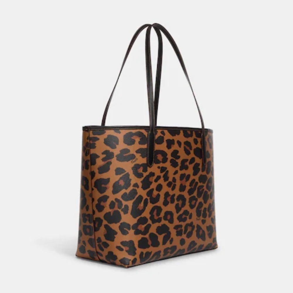Coach City Tote SET Leopard Print NWT - Picture 4 of 8
